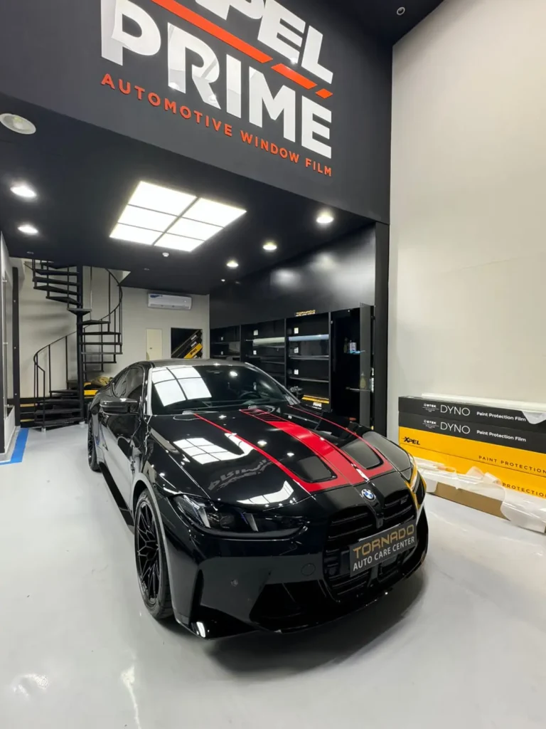 غسيل السيارة بعد التلميع